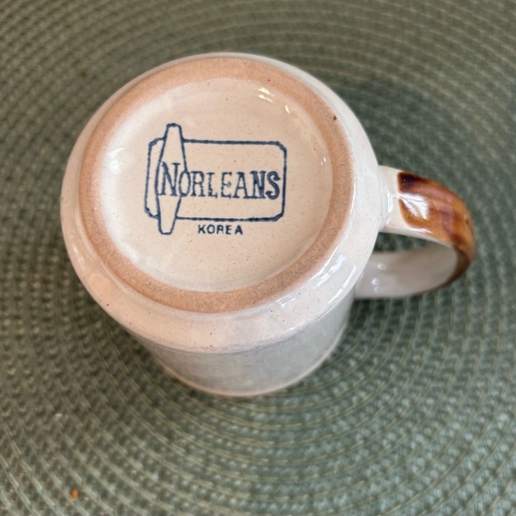 Vintage Daisy & Tulip Flower Mug Norleans Stoneware Coffee Tea Cup Made In Korea - Picture 5 of 9